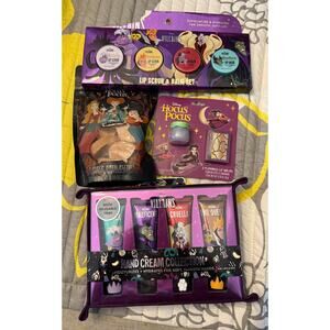 NWT Disney Villains Hocus Pocus Beauty Set Lips Scrub Bath Bomb Balm Hand Cream